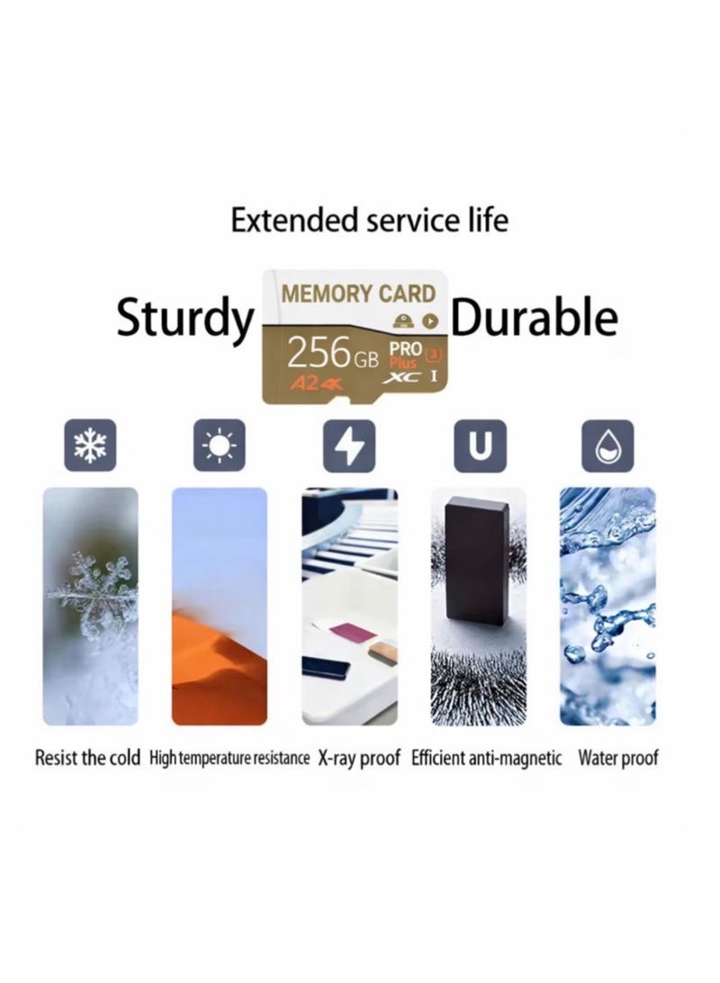 Memory Card 256GB Pro Plus – A2 Performance, 4K Support for Data Storage - Image 2